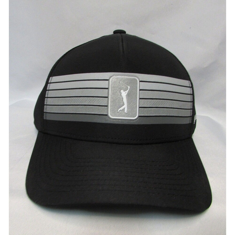PGA Tour Pro Series Golf Hat Adult Adjustable Black Moisture Wicking - Picture 6 of 11